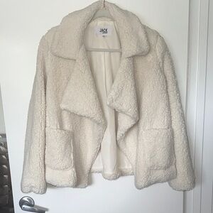 Jack‎ by BB Dakota Women's Cream Teddy Jacket